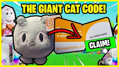Aug 31, 2022 How to redeem codes in Pet Simulator Once you have the codes, simply follow these steps to claim the rewards Launch Pet Simulator and enter the game. . Free huge cat codes 2022